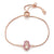 Bracelet Main de Fatma Contour Turquoise rose