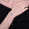 Bracelet Main de Fatma Opale Bleu femme